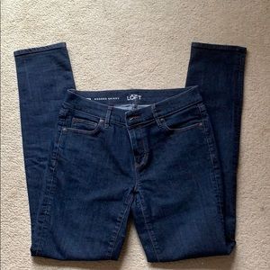 LOFT Jeans Modern Skinny Dark Blue